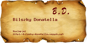 Bilszky Donatella névjegykártya